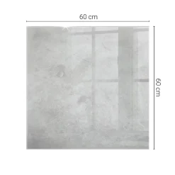 Dessus de table en verre trempé 60x60 cm Texture de béton avec fissures-Wallfluent Hot