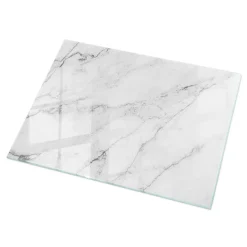 Wallfluent Dessus de table en verre trempé 120x80 cm Motif de surface en marbre