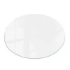 Wallfluent Dessus de table en verre trempé fi100 cm Couleur blanche lisse