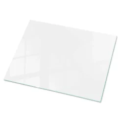 Dessus de table en verre trempé 80x60 cm Couleur blanche lisse-Wallfluent Hot