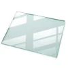 Dessus de table en verre trempé 80x60 cm Transparent-Wallfluent Clearance