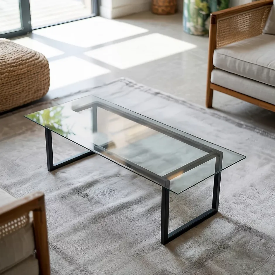 Wallfluent Dessus de table en verre trempé 125x50 cm Transparent