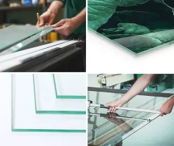 Dessus de table en verre trempé fi80 cm Transparent-Wallfluent Best