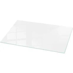 Dessus de table en verre trempé 120x60 cm Couleur blanche lisse-Wallfluent Sale