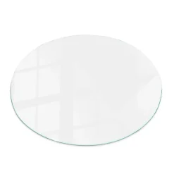 Wallfluent Dessus de table en verre trempé fi50 cm Couleur blanche lisse