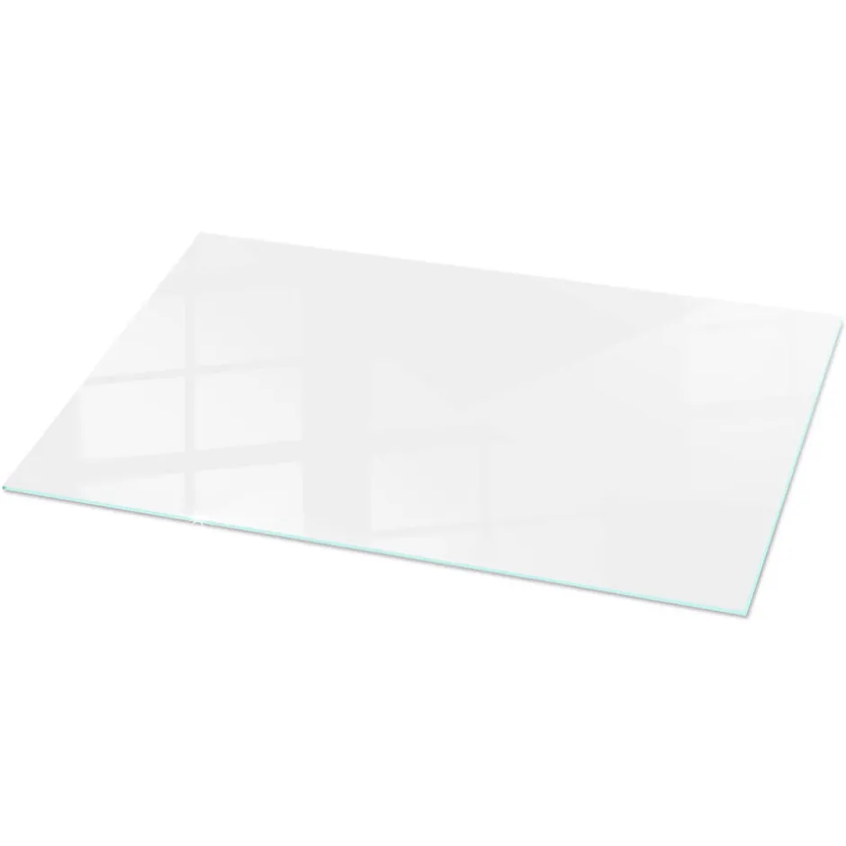 Wallfluent Dessus de table en verre trempé 140x70 cm Couleur blanche lisse