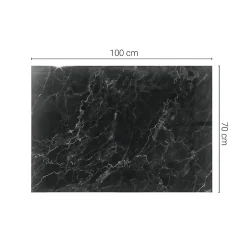 Dessus de table en verre trempé 100x70 cm Motif de marbre veiné-Wallfluent Sale