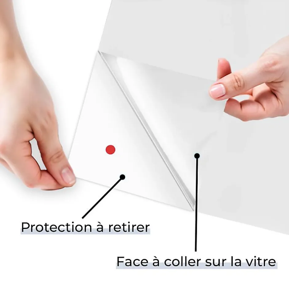 DIMEXACT - Film adhésif anti-regard mat translucide pour extérieur - 152 cm x 0.5 m - en Rouleau- Outlet