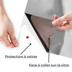 DIMEXACT - Film anti regard pour fenêtre à petit vitrage vis-à-vis proche - bronze - 75 cm x 1 m - en Rouleau