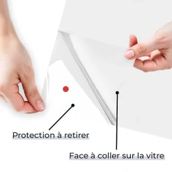 DIMEXACT - Film dépoli blanc adhésif - 75 cm x 2 m - en Rouleau- Hot