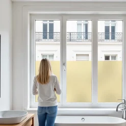 DIMEXACT - Film dépoli jaune adhésif - 152 cm x 1.5 m - en Rouleau- Online