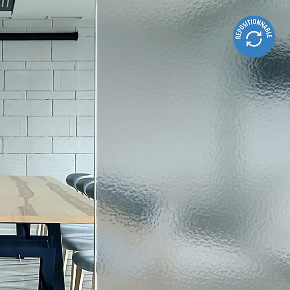 DIMEXACT - Film électrostatique dépoli effet verre cathédrale - 120 cm x 2 m - en Rouleau