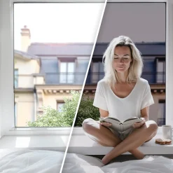 DIMEXACT - Film miroir sans tain repositionnable pour grand vitrage - Bronze - 60 cm x 2.5 m - en Rouleau- Online