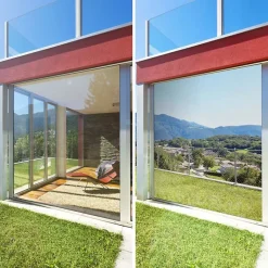 DIMEXACT - Film miroir total des 2 côtés vis-à-vis proche et lointain - argent - 75 cm x 0.5 m - en Rouleau- Best