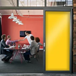 DIMEXACT - Film occultant jaune clair brillant pour fenêtre - 122 cm x 2 m - en Rouleau- Sale