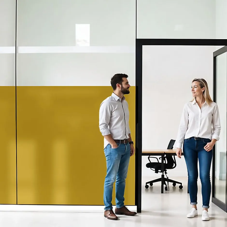 DIMEXACT - Film occultant or brillant pour fenêtre - 122 cm x 2.5 m - en Rouleau