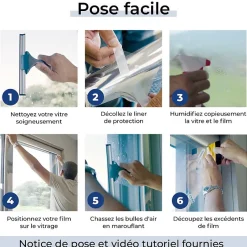 DIMEXACT - Film occultant or brillant pour fenêtre - 122 cm x 2.5 m - en Rouleau