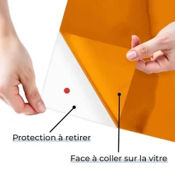DIMEXACT - Film occultant orange brillant pour fenêtre - 122 cm x 10 m - en Rouleau- Best