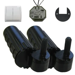 Double motorisation pour volet 1 battant gauche SLID'UP URANUS filaire - gond 14 mm-Slid’Up By Mantion