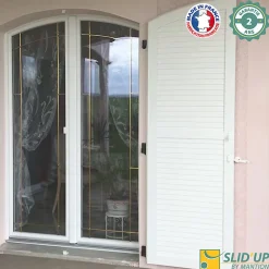 Double motorisation pour volet 1 battant droit SLID'UP URANUS filaire - gond 14 mm-Slid’Up By Mantion Hot