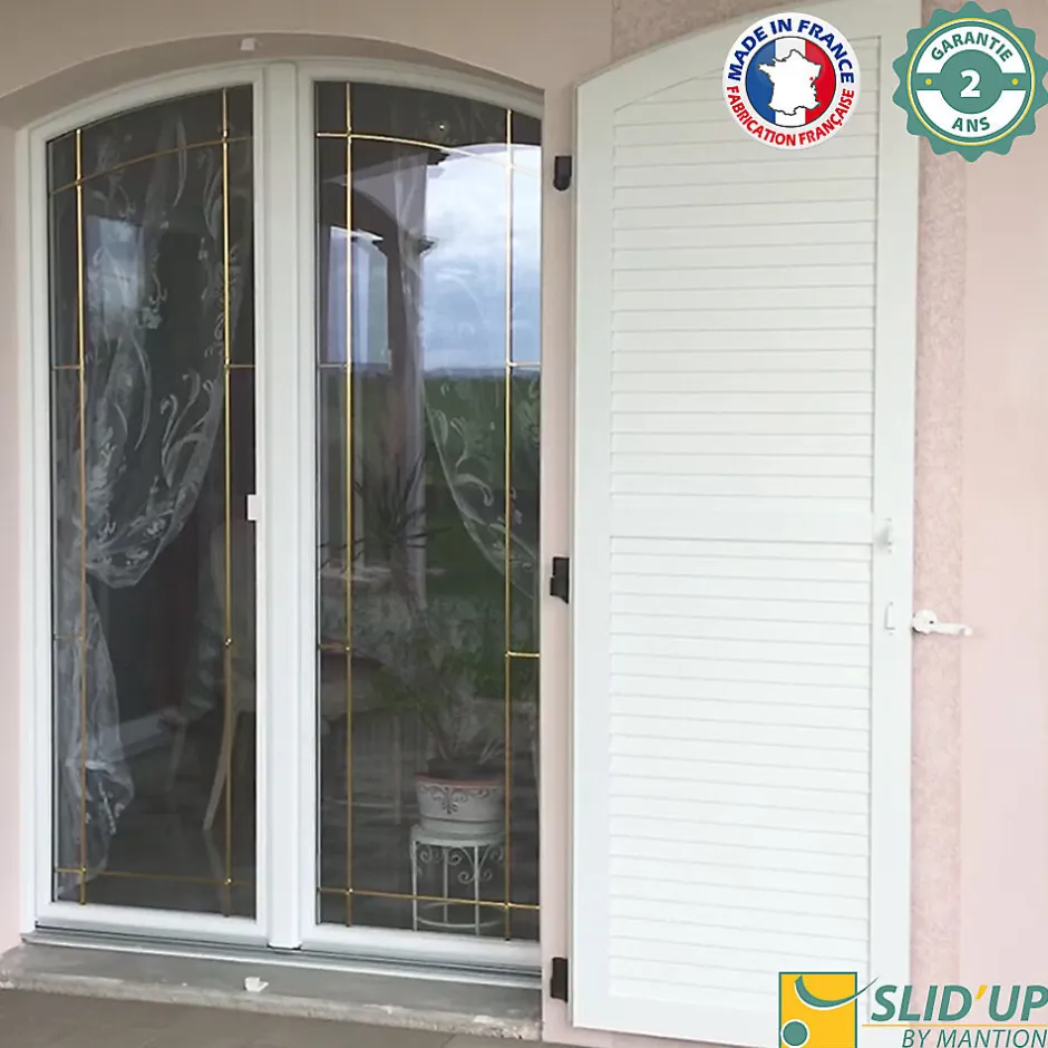 Double motorisation pour volet 1 battant droit SLID'UP URANUS filaire - gond 14 mm-Slid’Up By Mantion Hot