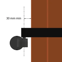 Slid’Up By Mantion Double motorisation pour volet 1 battant gauche SLID'UP URANUS filaire - gond 12 mm