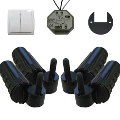 Double motorisation pour volet 2 battants SLID'UP URANUS filaire - gond 12 mm-Slid’Up By Mantion Clearance