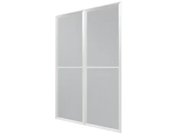 Double-porte moustiquaire blanche pour véranda-Canopia Hot