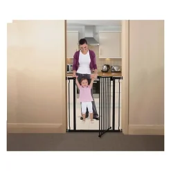 Barriere de securite Extra Haute LIBERTY - Par pression - L 75/81 x H 93 cm - Noire-Dreambaby Online