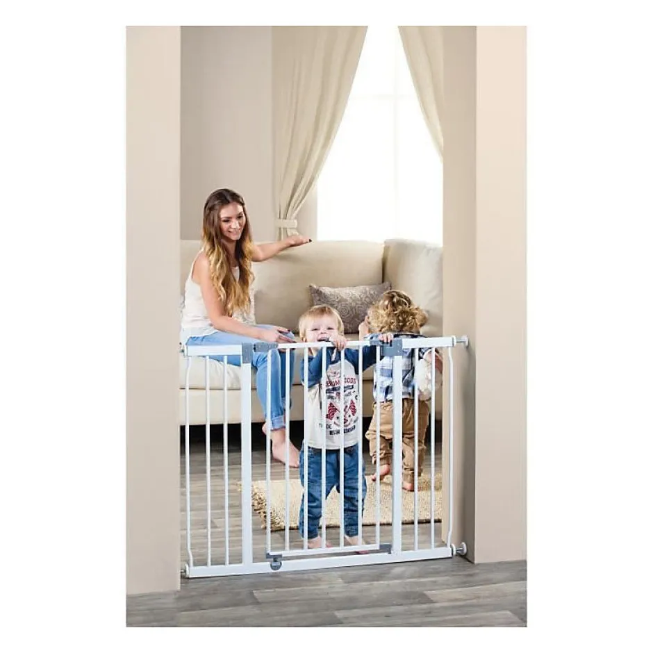 Barriere de securite Extra large LIBERTY - Par pression - L 99/105,5 x H 75 cm - Blanche-Dreambaby New