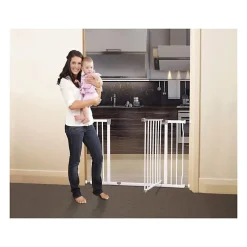 Barriere de securite Extra large LIBERTY - Par pression - L 99/105,5 x H 75 cm - Blanche-Dreambaby New