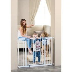 Barriere de securite Extra large LIBERTY - Par pression - L 99/105,5 x H 75 cm - Blanche-Dreambaby New