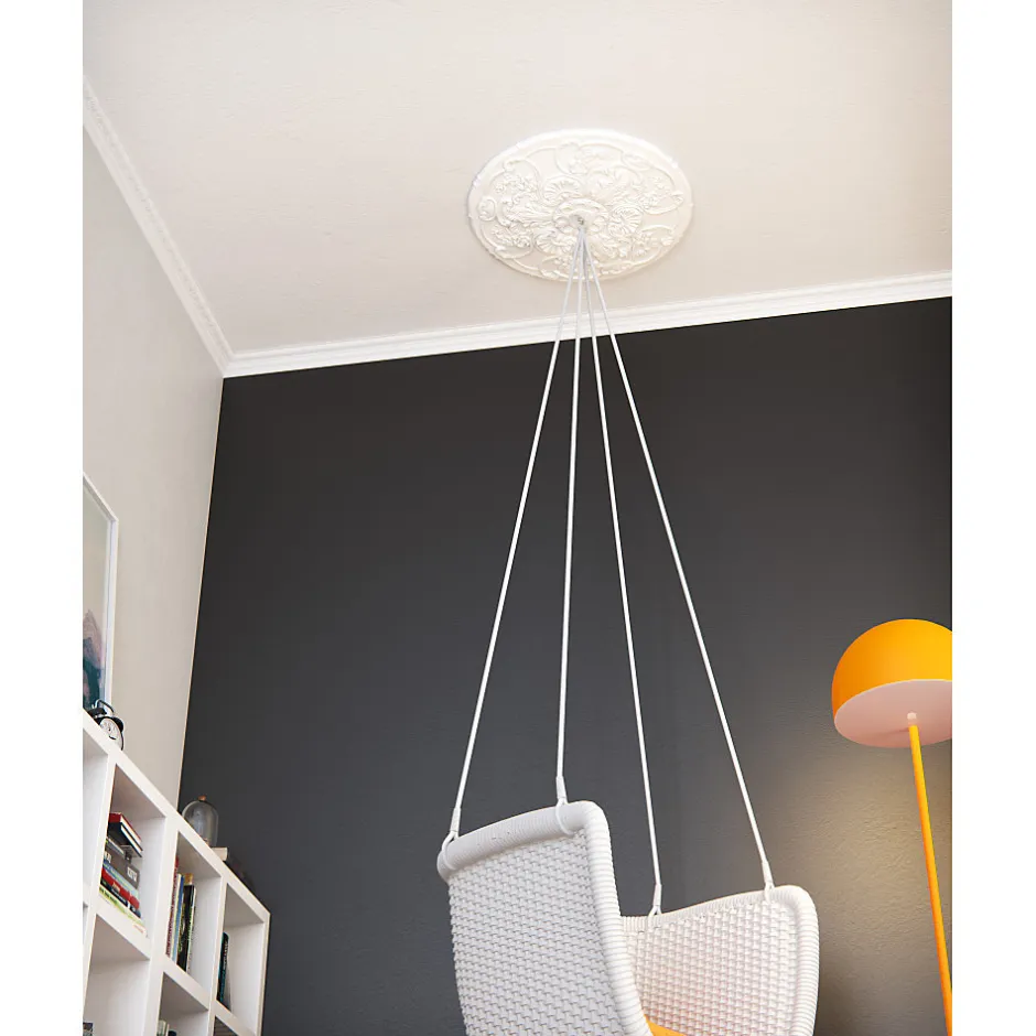 Decoflair E24 Moulure de plafond Polystyrène expansé 60 x 60 x 2000 - 1 pièce