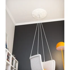 E10 Moulure de plafond Polystyrène expansé 75 x 75 x 2000 - 1 pièce-Decoflair Online