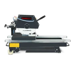 Eberth Coupe Carrelage Electrique 2000W, Lame de scie diamant 450mm Profondeur de coupe 140mm Longueur de coupe 700mm, 0-45 degrés