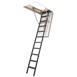 Matisere Echelle coupe feu 60min avec trappe de 60x120cm - Hauteur de 2.33 à 2.80m - LMF60/60120-280