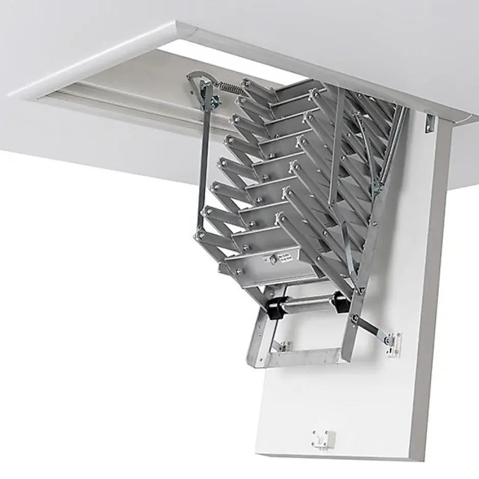 Sogem Echelle coupe feu trappe 70x120cm - Hauteur sous plafond 3.78 à 4.22m - VARIO60-70130-422