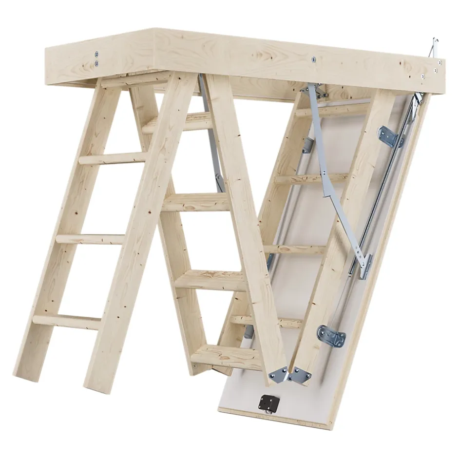 Echelle de grenier escamotable manuelle 57,6 x 117,5 bois