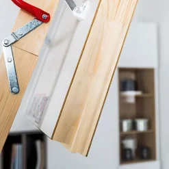 Echelle escamotable bois - Trémie de 60 x 120cm - Hauteur de 2.35 à 2.80m - LTK60120-2-Matisere