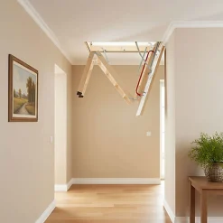 Echelle escamotable bois - Trémie de 60 x 140cm - Hauteur de 2.46 à 3.05m - LWK60140-3-Matisere New