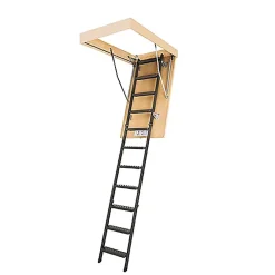 Matisere Echelle escamotable en métal - Trémie de 70 x 120cm - Hauteur de 2.20 à 2.80m - LMS70120-2