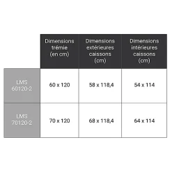 Echelle escamotable en métal - Trémie de 60 x 120cm - Hauteur de 2.20 à 2.80m - LMS60120-2-Matisere Hot