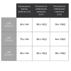 Echelle Escamotable Métal - Trappe 70x144cm - Hauteur 3.00 à 3.66m - LMP70144-3-Matisere Sale