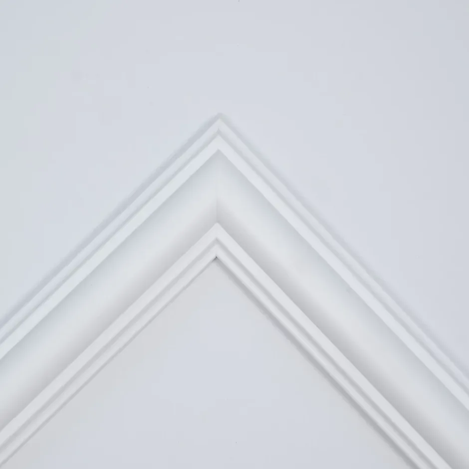 Frankystar Elizabeth - Moulure pleine hauteur pour murs 24 pièces en polyuréthane blanc peinturable