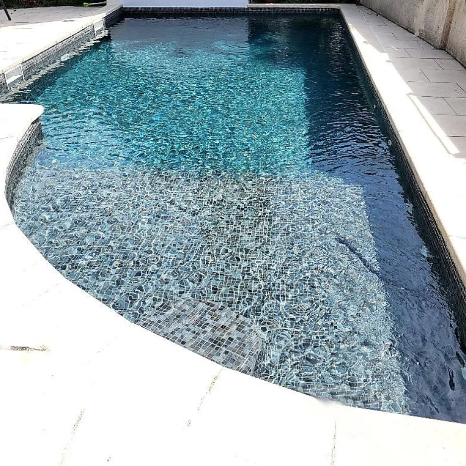 Concept Mosaïque Emaux de Verre REVIGLASS METAL SILVER DREAM imitation pierre effet métallique