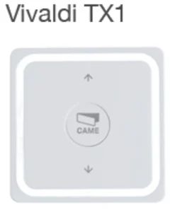 EMETTEUR VIVALDI MURAL 1 CANAL-Came France Hot