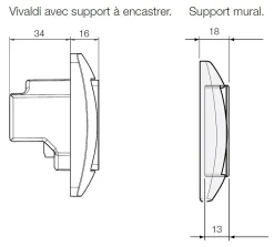 EMETTEUR VIVALDI MURAL 1 CANAL-Came France Hot