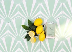 Hendaya EN STOCK - Carreaux de ciment véritable - Gatsby - Vert Amande