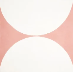 Hendaya EN STOCK - Carreaux de ciment véritable - Duo Sablier - Ocre - 20x20 -