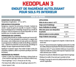Semin Enduit de Ragréage Autolissant Kedoplan 3 , Sol Intérieur, sac de 25 kg, lot de 3